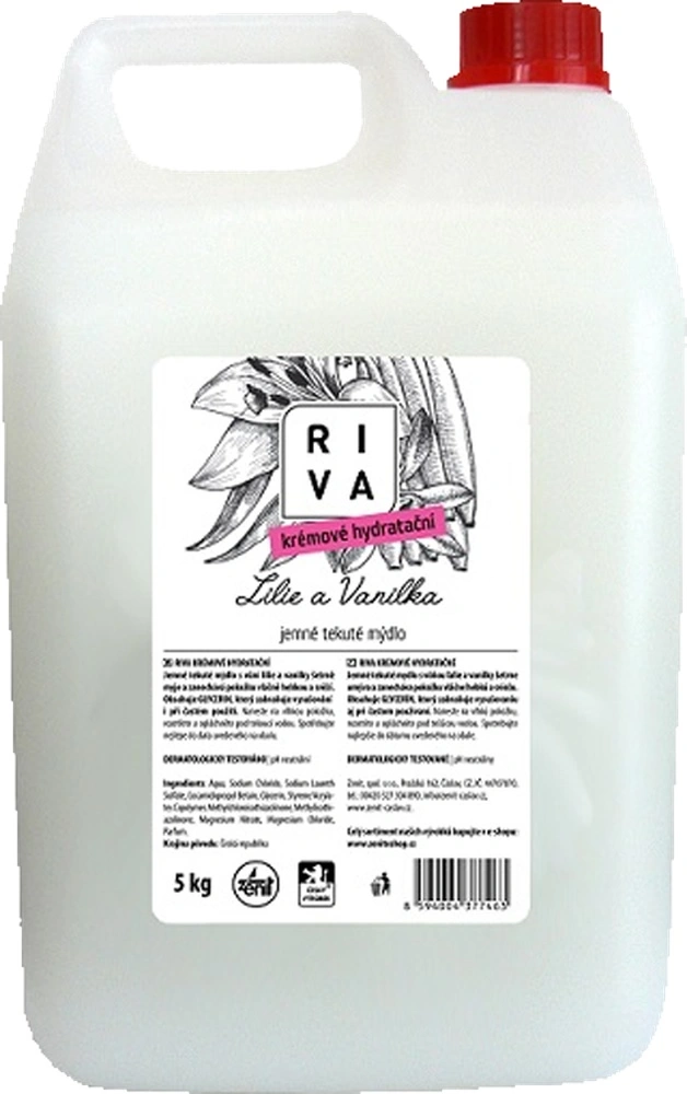 Tekuté mýdlo 5L Riva Soft krémové hydratační