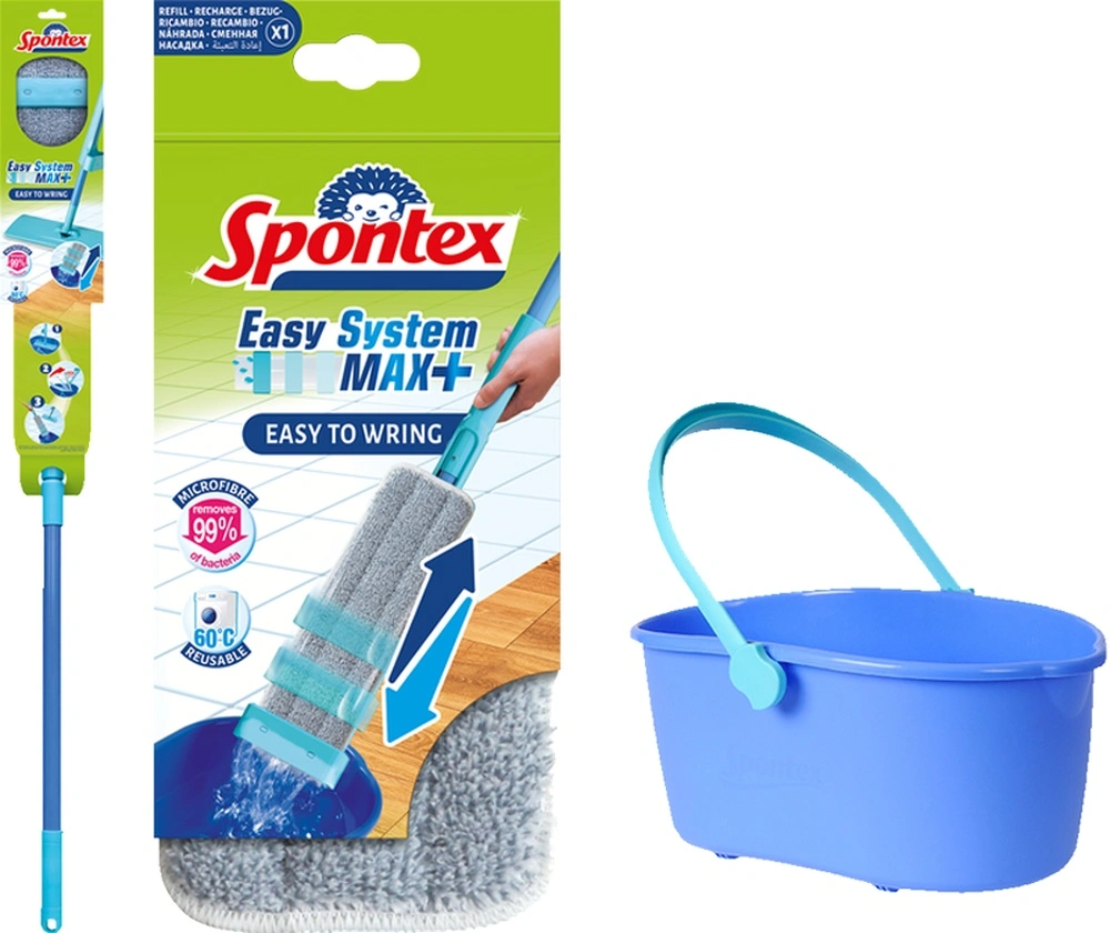 Mop komplet plochý EasyMax s vědrem samoždímací