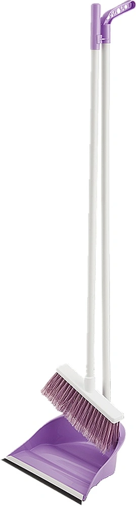 Souprava smetáček+lopatka na tyči 91cm Brown