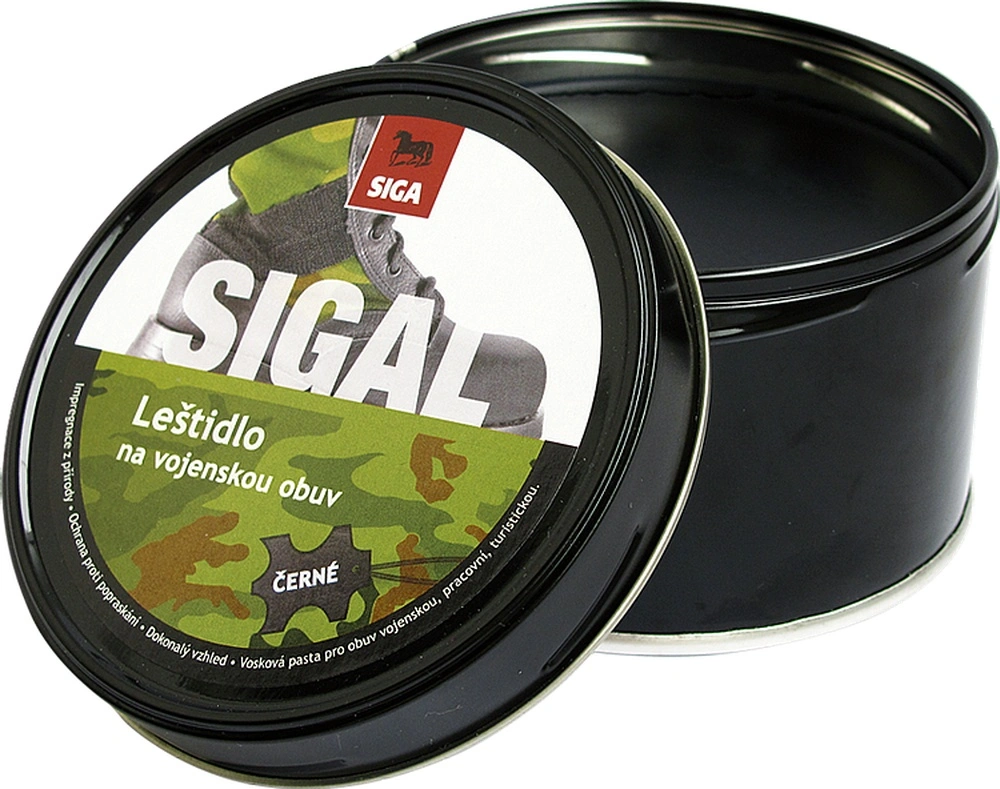 Vojenské leštidlo 250g černé, krém na obuv