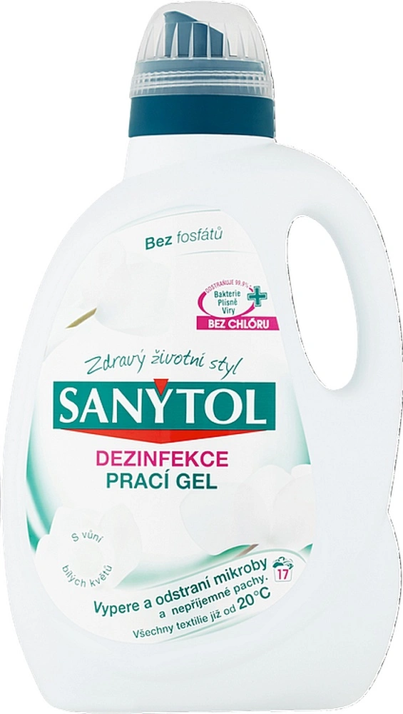 Prací gel Sanytol dezinfekční 34 dávek/ 1,7L