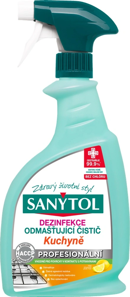 Kuchyně Sanytol Profi odmaštovač s MR 750ml