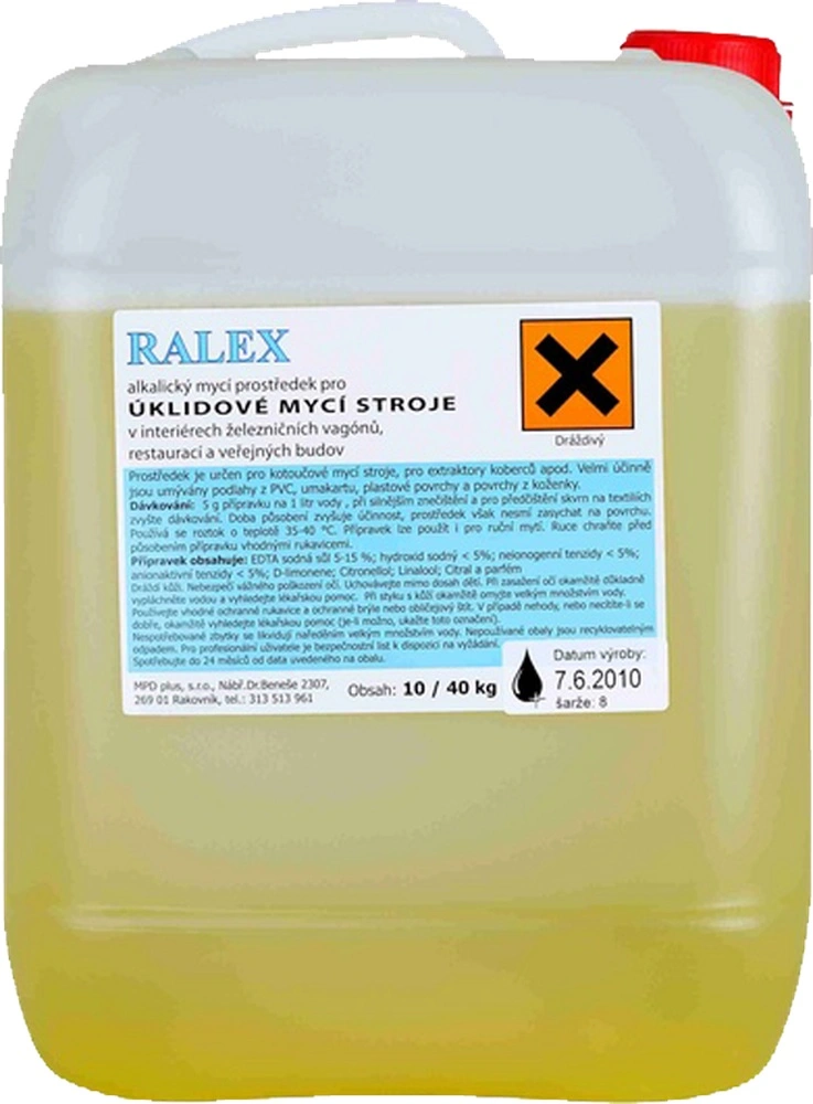 Ralex alkalický, nízkopěnivý čistič čalounění 10kg