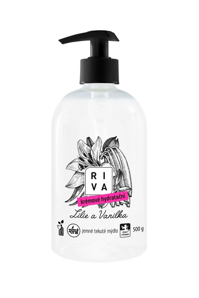 Tekuté mýdlo 500ml Riva krémové bílé