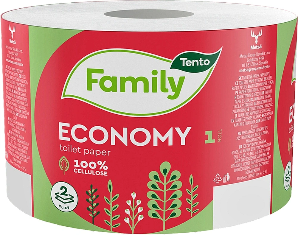 Toaletní papír 2vrs.600 Tento celuloza 60m