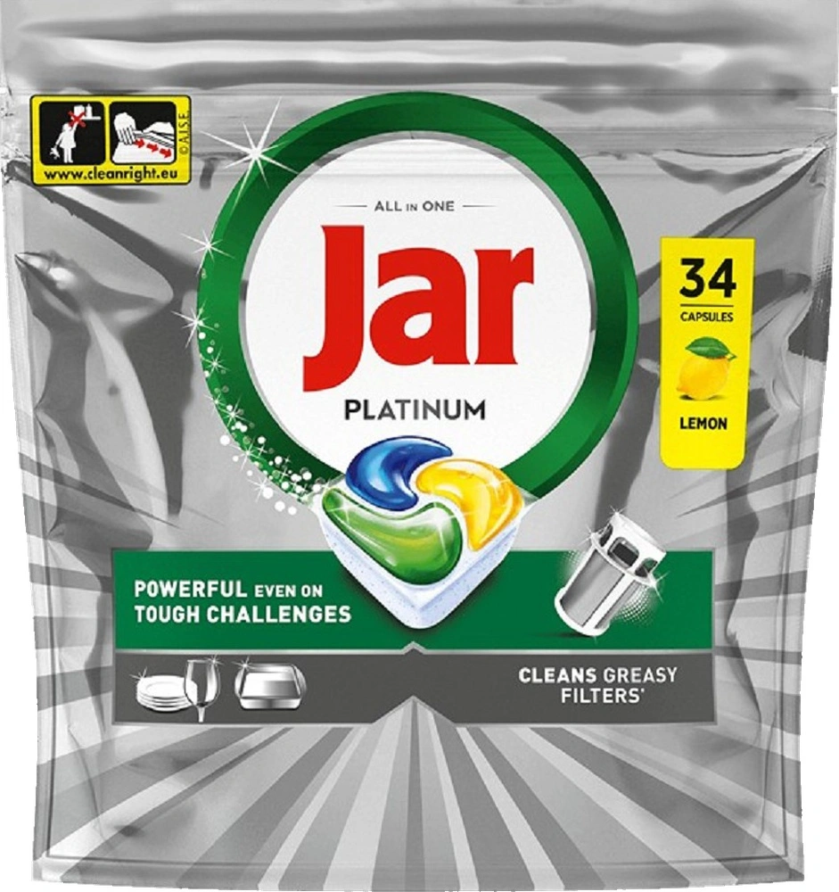 Jar tablety do myčky Platinum All in One 34ks
