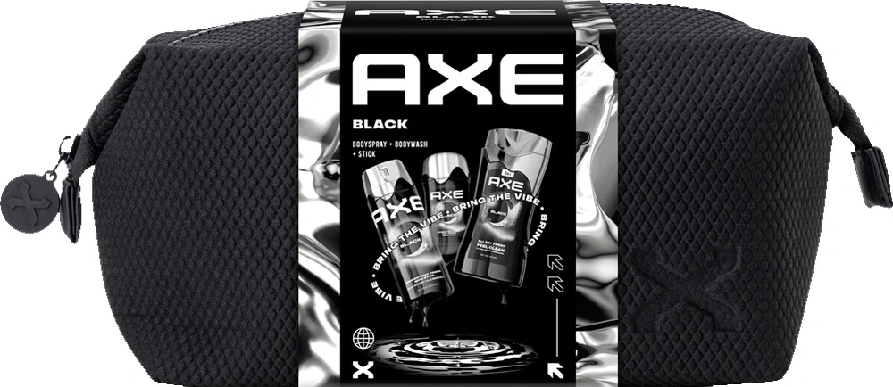 Balíček AXE Black Deo+SG+Stick+taška