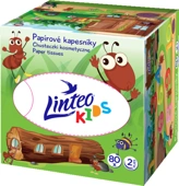 Papírové kapesníky krabice dětské Linteo 2vrstvé 80ks