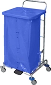 Stojan na odpad s nášl Pedalbag víko modré 120L