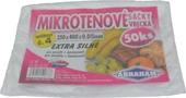 Sáčky mikrotenové 25x40/ 0,015mi 50ks