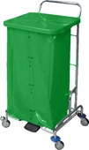 Stojan na odpad s nášl Pedalbag víko zelené 120L