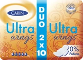 Carin/Micci vložky Ultra wings Duo s křidélky 20ks